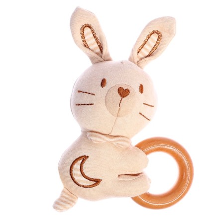Gift set for newborn "Bunny", 3 soft rattles-1