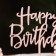 Topper "Happy Birthday", pink gold, give beautifully