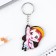 Key keychain wooden anime "in beret"