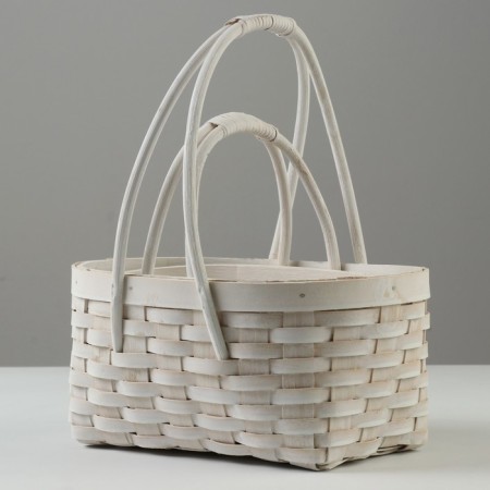 A set of wicker baskets, 25.5x19.5x12/27cm, 21x15.5x11/22 cm, 2 pcs, sequoia-1