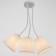 Economic light chandelier 91101/3 3x60W E27, Bely, 64x64x50 cm