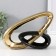 Souvenir Ceramics "Abstraction. Chain" Gold with black 26.5x5x19.5 cm