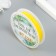 Elastic band for weaving "bright yellow" winding 10 m, width 0.8 mm 6.5x6.5x1.3 cm