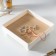 Square stand plastic "Square" white 24.8x24.8x7.2 cm