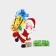 Decorative decoration (stand) "Santa Claus with a gift" 9x14.5 cm