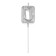 Candle in the cake on the skewer "Almaz", the number "0", silver, 4.8x2.6 cm