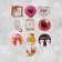 Stickers Stickers "Catets", 10 pcs, 7 × 7 cm
