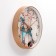 Wall clock, series: interior, "deer", smooth move, d-30 cm, aa