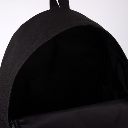 School backpack, lightning department, external pocket, black color-10