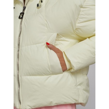 Winter jacket, size 44, light yellow color-7