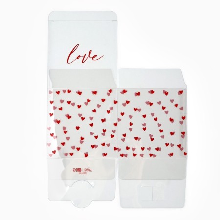Gift PVC, packaging, “love inside”, 12 x 12 x 12 cm-4