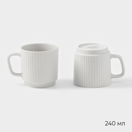 Set of dishes Magistro Jarwah Lausanne, 16 objects, porcelain, gray-3
