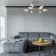 Ceiling chandelier with Thalia, 60W, E14, 85x85x55 cm