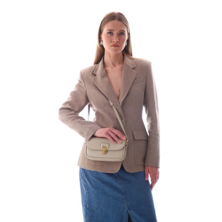 Female bag Textura, small size, color gray-beige-1