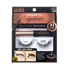 A set of magnetic overhead eyelashes and eyeliner Kiss Entice Magnetic Eyeliner Kit