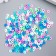 Beads for PVC creativity "Ring of blue-green" set ≈ 330 pcs 0.1x0.6x0.6 cm