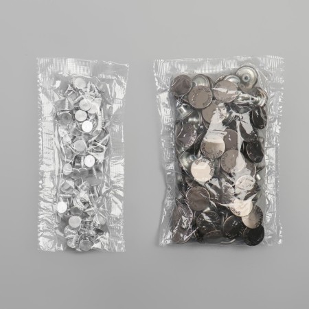 A set of denim buttons, 17 mm, 100 ± 5 pcs, black nickel color-1
