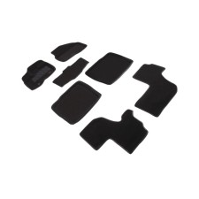3D mats for Ford Explorer V, 2010-2015, (a wide platform for the left foot), a set