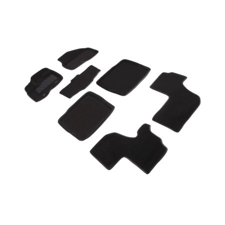 3D mats for Ford Explorer V, 2010-2015, (a wide platform for the left foot), a set