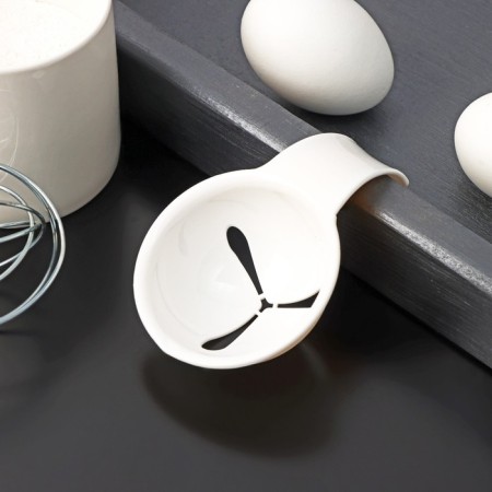 Divator for eggs with a valve fixer, 11 × 7.5 × 3.5 cm, white color-3