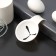 Divator for eggs with a valve fixer, 11 × 7.5 × 3.5 cm, white color