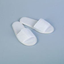 Slips are disposable, terry, sole 3 mm, white