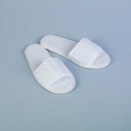 Slips are disposable, terry, sole 3 mm, white
