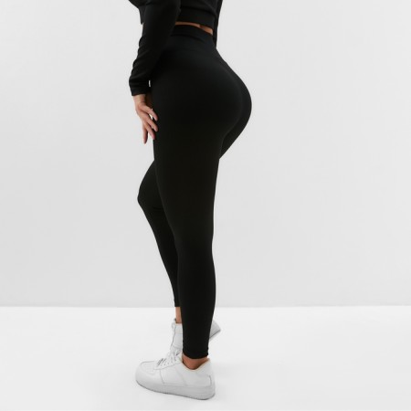 Leggings Sports female minku color black, size 40-3