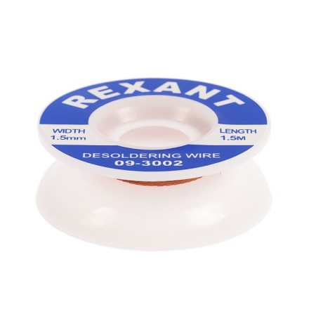Rexant copper tape, to remove solder, d = 1.5 mm, 1.5 m