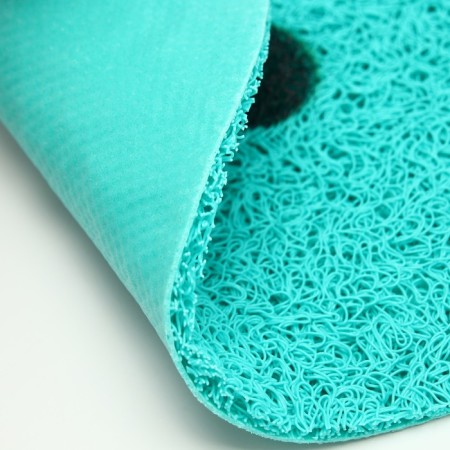 2-in-1 rug for a bowl/toilet for animals "Panda", 30 x 30 cm, turquoise-4