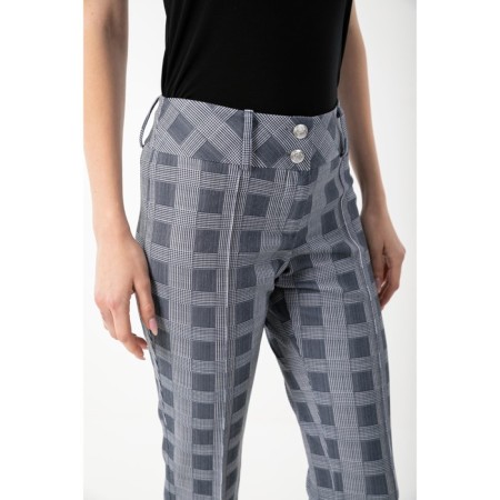 Female trousers, size 46, gray color-4