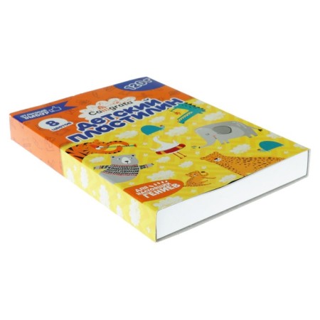 Calligrata plasticine, 8 colors, 120 g-3