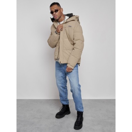 Male Winter jacket, size 56, beige color-15