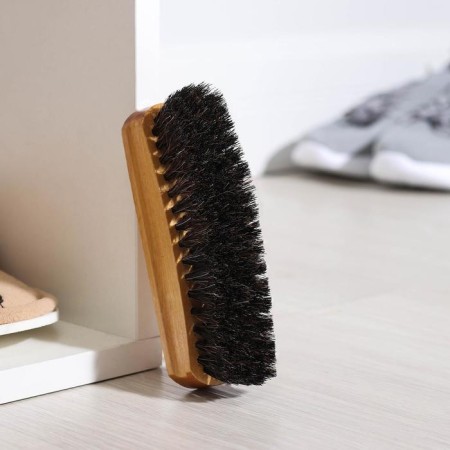 Tarry shoes brush, 14 × 4 cm, horse hair