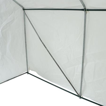 Greenhouse, 2.5 × 2.45 × 2.1 m, galvanized metal, profile d = 25 mm, spanbond cover 90 g/m², mix-4