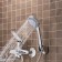 Bath mixer "RMS" SL121-006E, pour 350 mm, shower set, brass, chrome