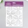 Plastic stencil "leaflets" 24x16 cm