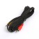 Audio cable-adapter/video Luazon Cab-2, Jack 3.5 (M)-3XRCA (M), 1.5 m, black