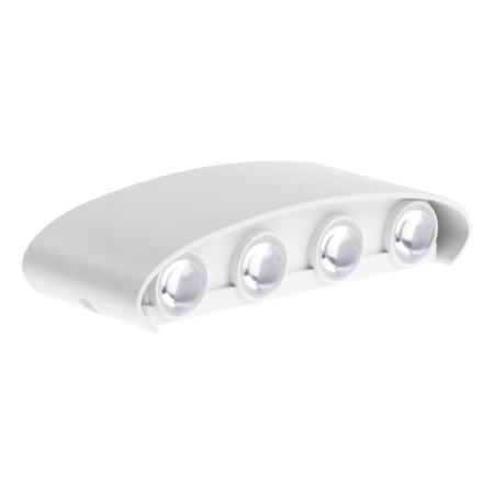 Front Facade "Semesfer", FSD-067, 8 W, 3000K, 4 rays, IP65, 220 V, plastic, white 1008421
