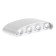 Front Facade "Semesfer", FSD-067, 8 W, 3000K, 4 rays, IP65, 220 V, plastic, white 1008421