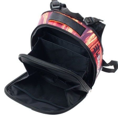 School backpack 38 x 30 x 16 cm, ergonomic back, Stavia "Orange ATV", multicolor-7