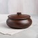 A baking pot with a lid "Poly", smooth, red clay, 1 liter