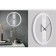 Watching clock, interior "classics", silent, d-32 cm, aa