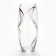 Vase for flowers "Line" glass, transparent, 26 cm.
