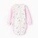 Body with a long sleeve, pink/hares color, height 74
