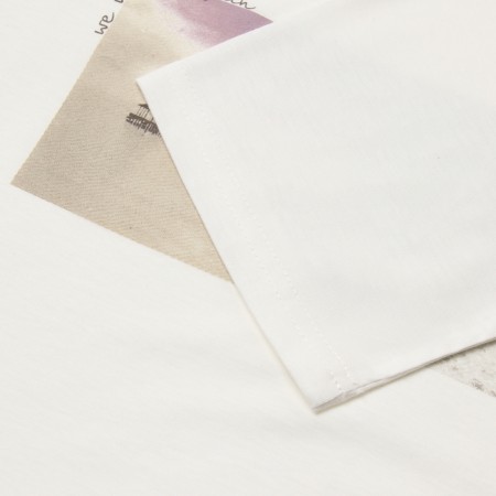 Female T -shirt, dairy color, size 44-2