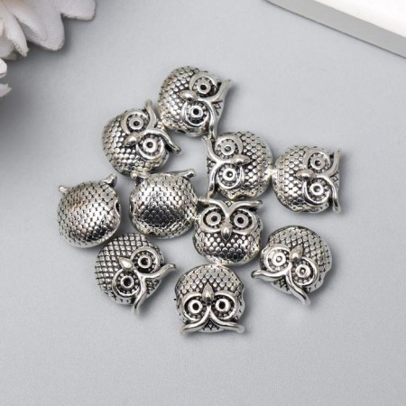 Busina for creativity Metal "Eagle" silver 1.1x1.1 cm-2