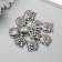 Busina for creativity Metal "Eagle" silver 1.1x1.1 cm