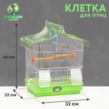 Poultry cell equipped BD-2/1D, 32 x 22 x 45 cm, green