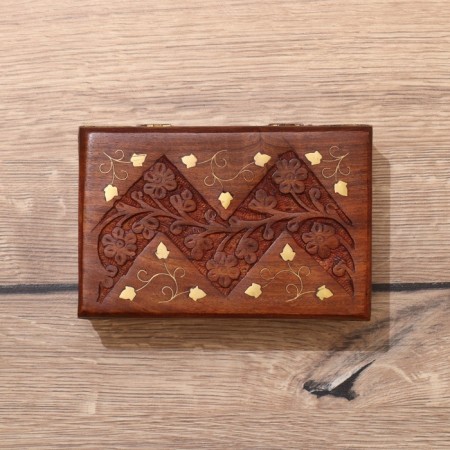 Casket "Wave" wood 15x10x6 cm-2
